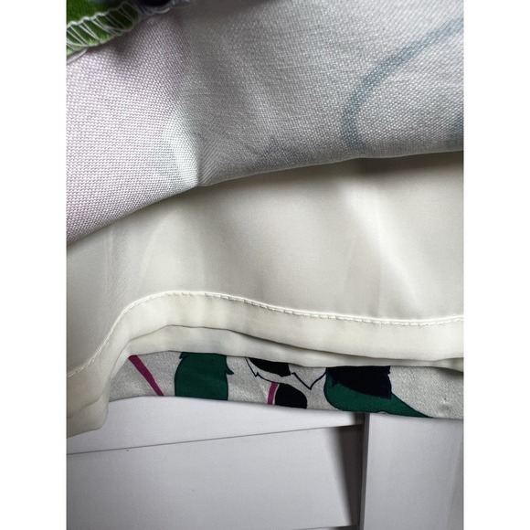 Talbots Floral Multicolor Lined Cotton Career Pencil Skirt Women's Size 10 - Picture 5 of 9